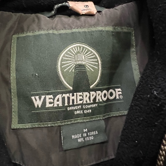 Weatherproof Green Zip Up Bomber Jacket Size Medium - Picture 4 of 6